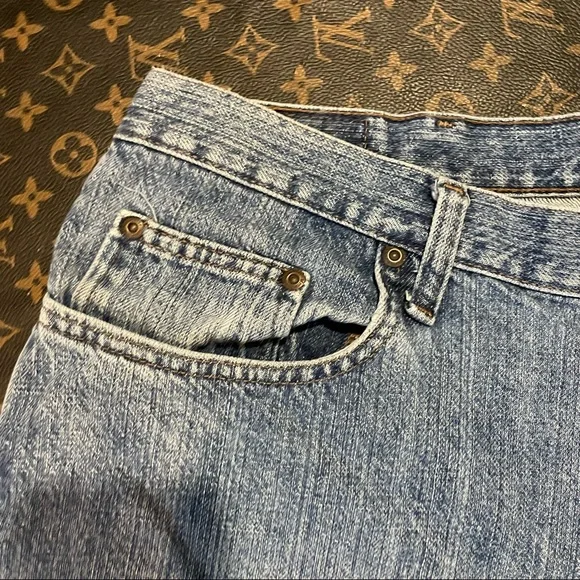 custom hem wrangler jean shorts relax straight - Picture 2 of 11
